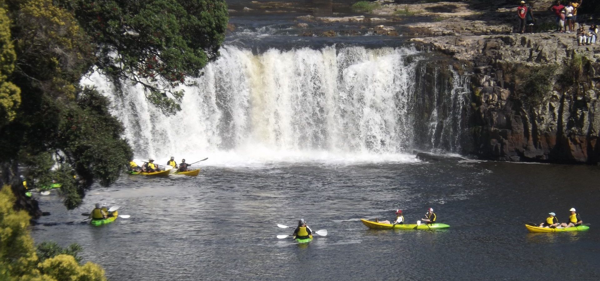 Kayaking Haruru Falls