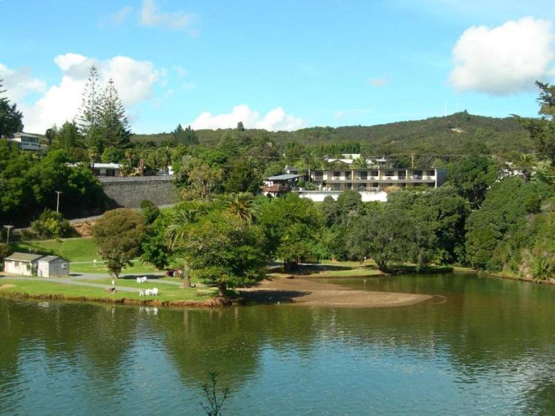 Panoramic view of Motel and Campground