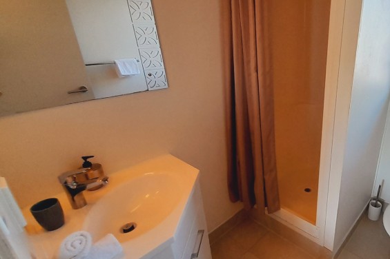 Queen Studio Apartment bathroom